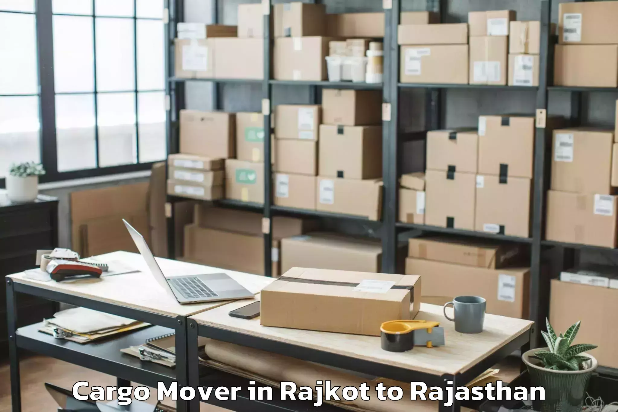 Affordable Rajkot to Kherwara Cargo Mover